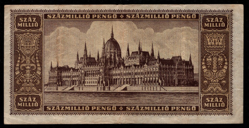 Hungría Billete 100.000.000 Pengo Del Año 1946 - Pick #124 1