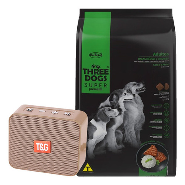 Three Dogs Super Premium Perro Adulto 17 Kg + Regalo + Envío 0