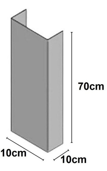 Carenagem Para Cano Com Velcro - 70cm Cinza 1 Carenagem Para Cano Com Velcro - 70cm Cinza 1