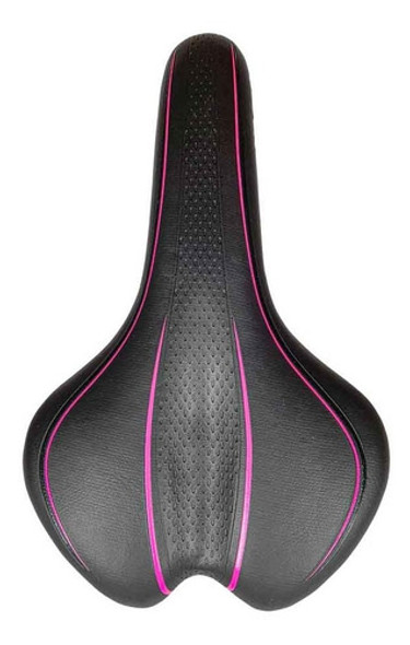 Asiento Bicicleta Mtb Vairo  Vl 1432 Negro/fucsia 0