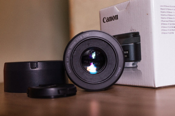 Lente Canon Ef 50mm F/1.8 Stm (estado De Nova) 0