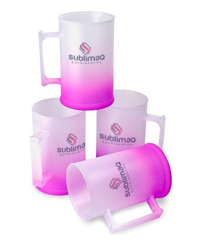 50 Canecas De Chopp Degradê Personalizada 500ml R1234d. 0