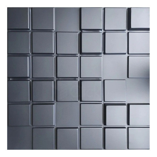 35 Revestimento Auto Relevo 3d Pvc Preto 50x50 Painel De Tv 1