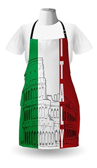 Bandera De Italia Delantal Lunarable Roma Coliseo Herencia P 1