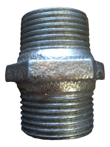 Rosca Con Tuerca Hierro Galvanizado Rosca 1/4 Pulgada 0