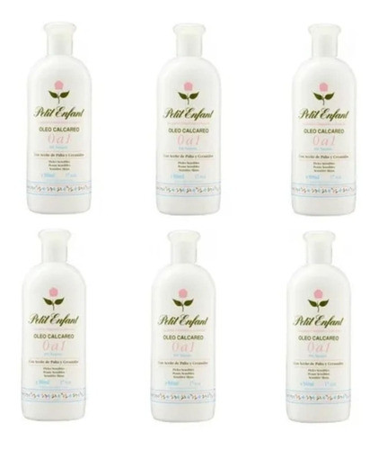 Petit Enfant Óleo Calcáreo De 0 A 1 Bebes X 500ml X 6 Unid 0