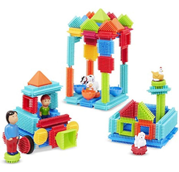 Juego De Bloques Battat Bristle Blocks De 113 0 Juego De Bloques Battat Bristle Blocks De 113 0