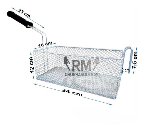 Canasto Freidor 24x16cm  Papa Fritas Freidora Freidora Rm 1