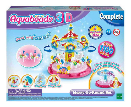 Aquabeads 3d Juguete Infantil Niños Caballos Carrusel Atrix® 0