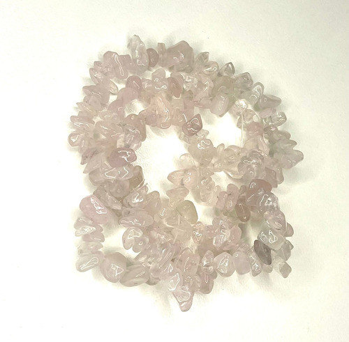 Fio De Cascalho Pedra Natural Quartzo Rosa Pedra Do Amor 1