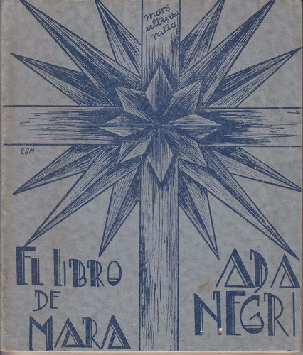 1937 Uruguay Arte Tapa Vanguardia Libro Mara Ada Negri Raro 0