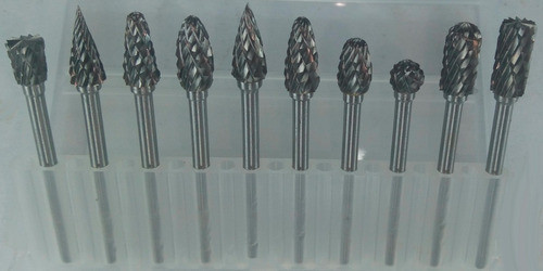 Kit 10 Fresas Rotativas 1/8  Ru58006 Metal Duro Ruhlmann 1