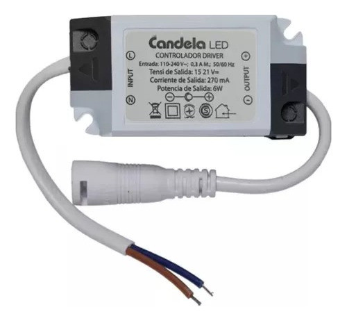 Pack X5 Driver Para Panel Led 6w Plafón - Candela 0