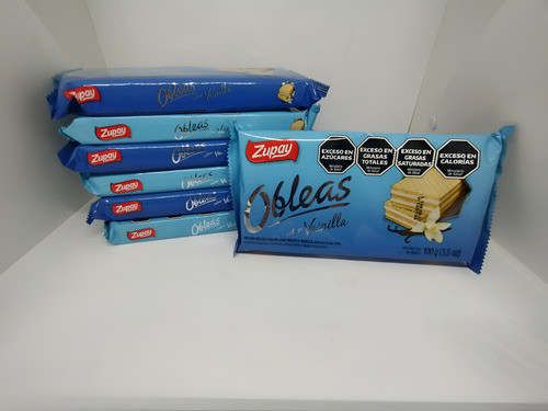 Obleas Sabor Vainilla Zupay 100g X30 Unidades 1