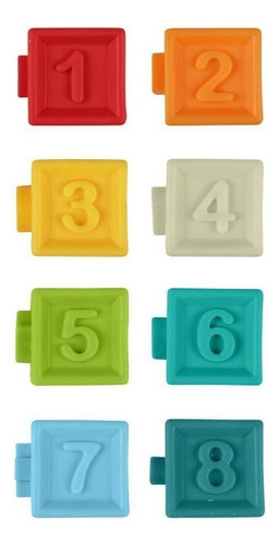 Bloques De Goma Con Números X8 Huanger - Súper Suaves Y Soni 0