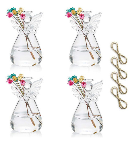 Sziqiqi Clear Glass Guardian Angel Jarrones A Granel Para Co 0