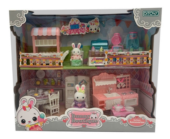Combo Bunny Boutique 2 Set En 1 Dessert Time +kitchen Ditoys 0