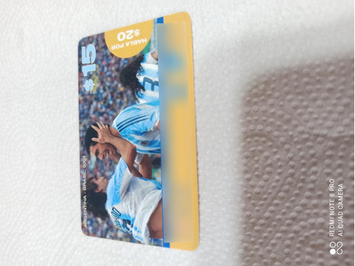Tarjetas Telefonicas Seleccion Argentina Brasil 2004 0