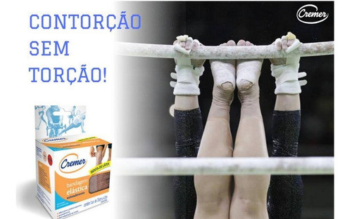 Kit 10 Bandagem Elástica Autoaderente Bege - Cremer 1