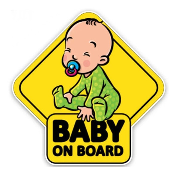 2 Unid Adesivo Bebe A Bordo Para Carro Baby In Car Decalque 0