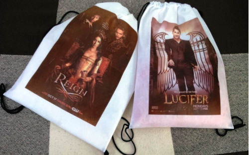 Mochila De Friselina Personalizada (30x40) Pack X 40 0