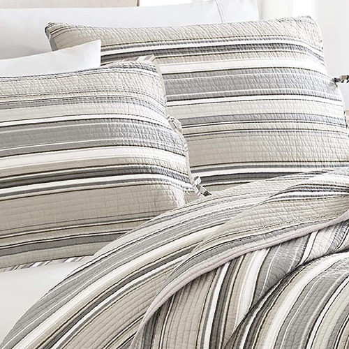 Stone Cottage Fresno Collection Quilt Set-100% Algodón, Reve 1