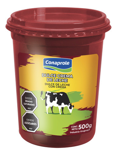 Dulce Crema De Leche Conaprole Vaso Plástico 500 Grs. 0