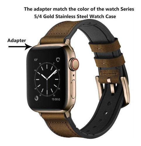 Malla Cuero Para Apple Watch (42/44mm) Ouheng [7q7z79x1] 1