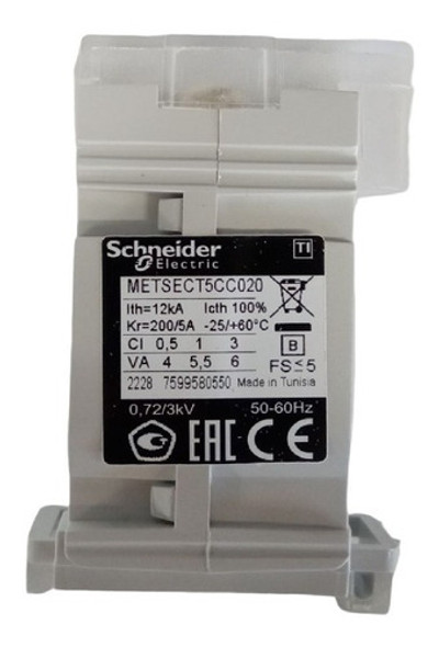 Transformador De Intensidad Schneider 200/5a Metsect5cc020 1