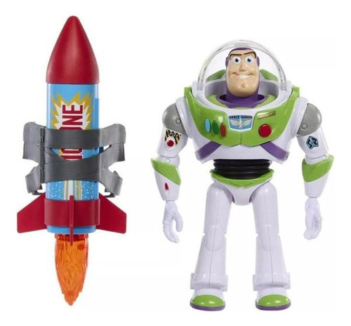 Boneco Buzz Lightyear C/som Foguete Toy Story - Mattel 0