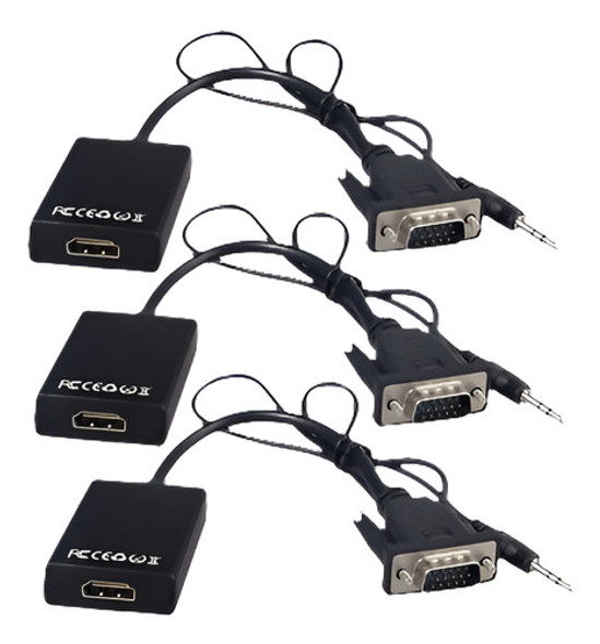3pcs 1080p Hd + Audio Tv Av Hdtv Video Cable Adaptador Cable 0 3pcs 1080p Hd + Audio Tv Av Hdtv Video Cable Adaptador Cable 0