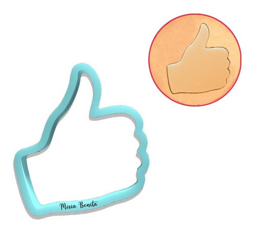 Dedo Arriba Cortante Galleta Fondant Me Gusta Pulgar Emoji 0