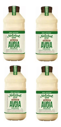 Kit 4 Bebida De Aveia Original Vegano E Sem Lactose 2 Litros 0