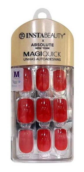 Absolute New York Magiquick Unhas Post Candy Red 24unidades 0 Absolute New York Magiquick Unhas Post Candy Red 24unidades 0