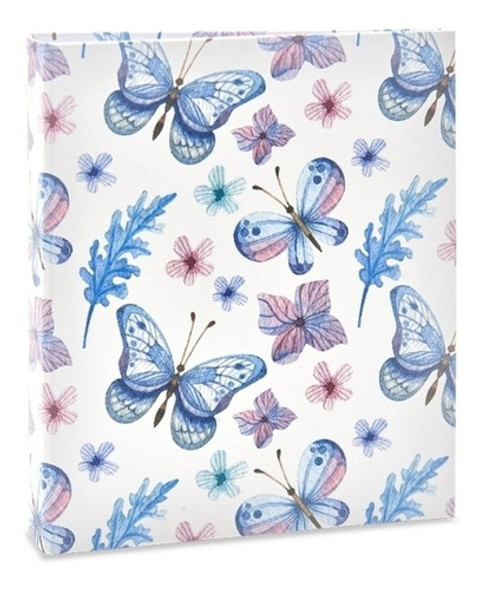 Kit Album Floral 200 Fotos 10x15 Borboletas + 1 Refil R1 1
