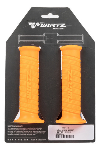 Juego Puños Street Zanella Rx 150 Naranja Wirtz 1