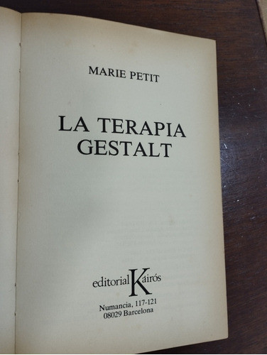La Terapia Gestalt  Marie Petit 1