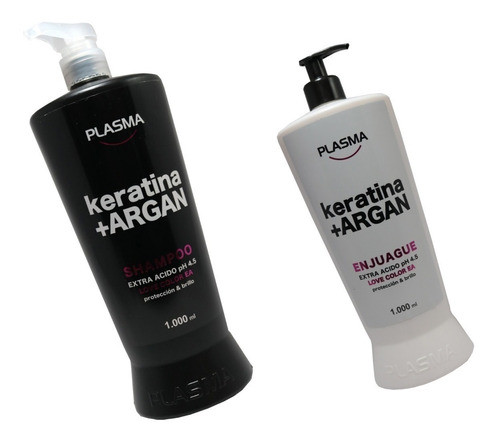Shampoo Plasma 1000ml + Balsamo 1000 Ml  Love Color 0