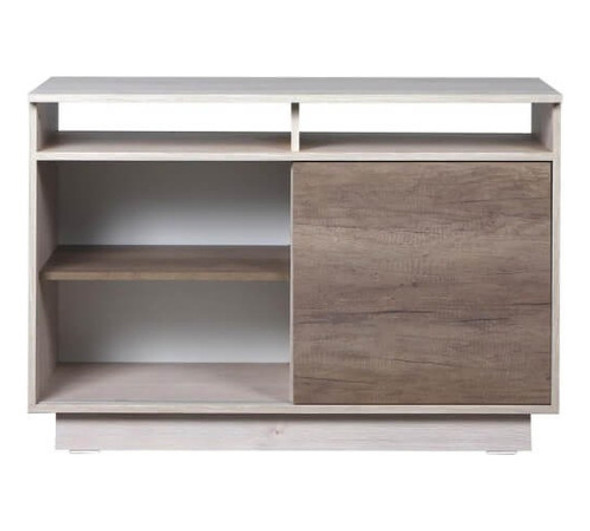 Rack Tv Mesina 1.00 Mt Pino Blanco/ Nebraska 1