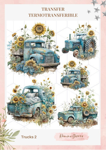 Lamina Transfer Romina Guerra 25x29 Trucks 2 {007-0138_truck 0