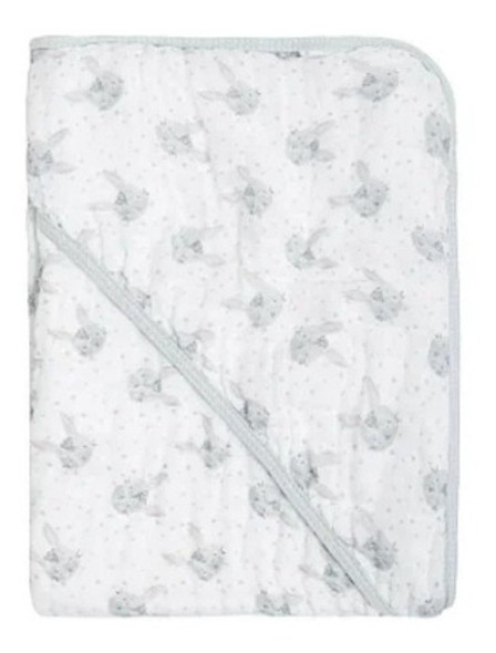 Toalha De Banho Papi Soft Com Capuz 80cm X 80cm - Coelhinho 0 Toalha De Banho Papi Soft Com Capuz 80cm X 80cm - Coelhinho 0