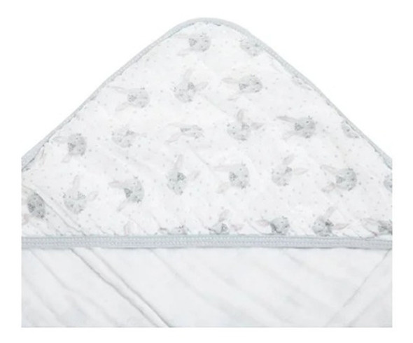 Toalha De Banho Papi Soft Com Capuz 80cm X 80cm - Coelhinho 1 Toalha De Banho Papi Soft Com Capuz 80cm X 80cm - Coelhinho 1
