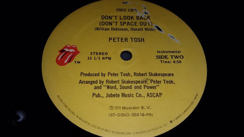 Peter Tosh Mick Jagger (you Got To Walk And) Dont Look Back 0