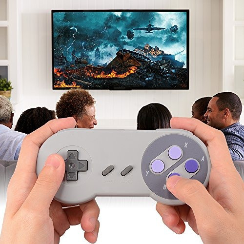 Mando De Juego Xcsource Snes Clásico Usb Super Nintendo 2 U. 1