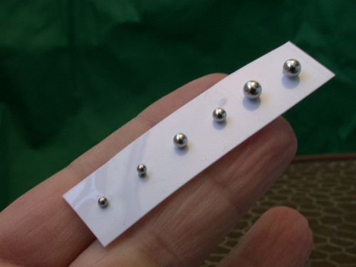 Caravanas Acero Quirurgic Bolitas Unisex Trio Set Ofert Luli 1