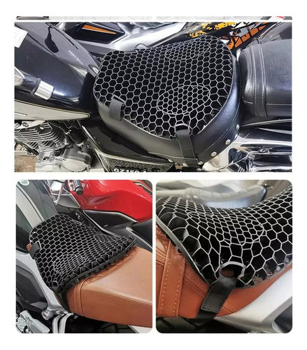 Almohadón Asiento De Gel Para Moto Viscoelástico 1