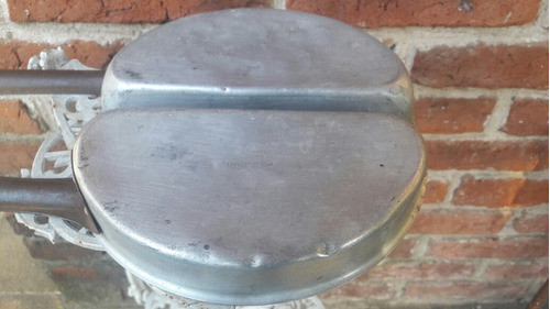 Antiguo Vintage Sarten Doble Aluminio, Aleman, Sano. 1