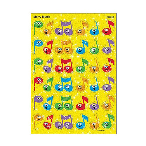 Trend Enterprises, Inc. Merry Music Sparkle Stickers, 72 Ct 0