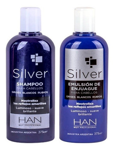 Kit Han Silver Matizador - Shampoo + Acondicionador  375ml 0
