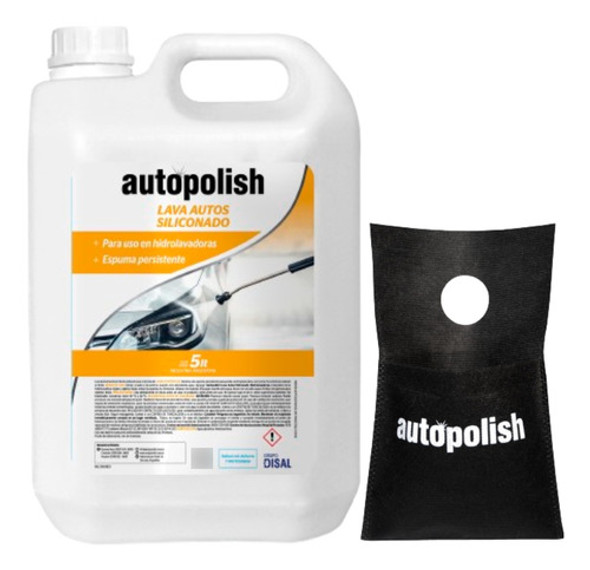 Shampoo Lava Auto Siliconado Hidrolavadora Autopolish 5 Lts 0